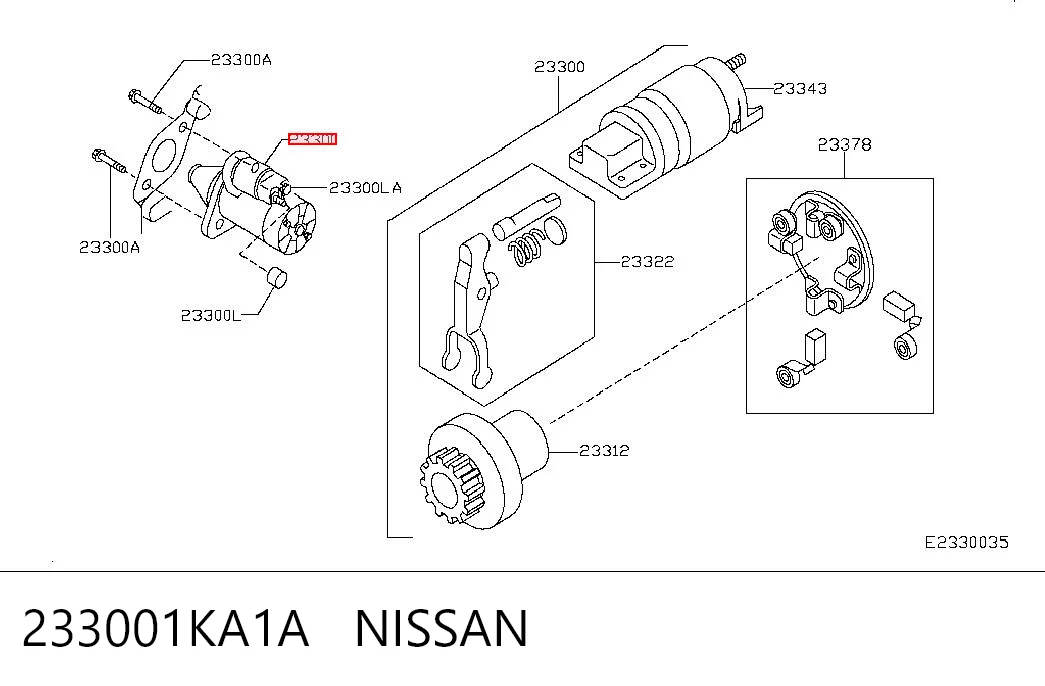 Motor de arranco para Nissan Micra C+C III K12