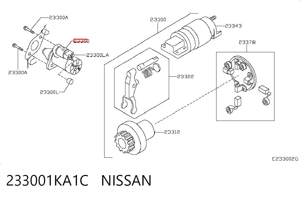 233001KA1C Nissan/Infiniti