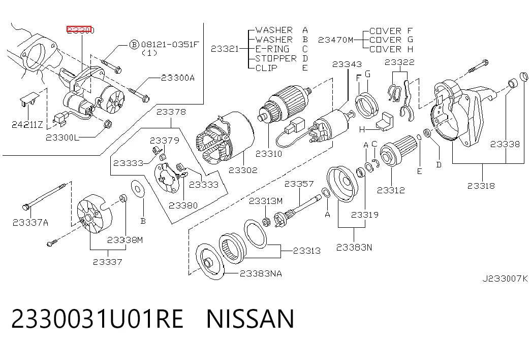 2330031U01RE Nissan/Infiniti