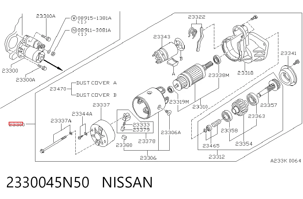 MSN8080 Magneti Marelli Motor de arranco