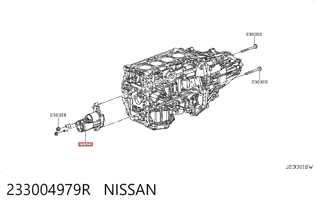 Motor de arranco 233000557R Asysum