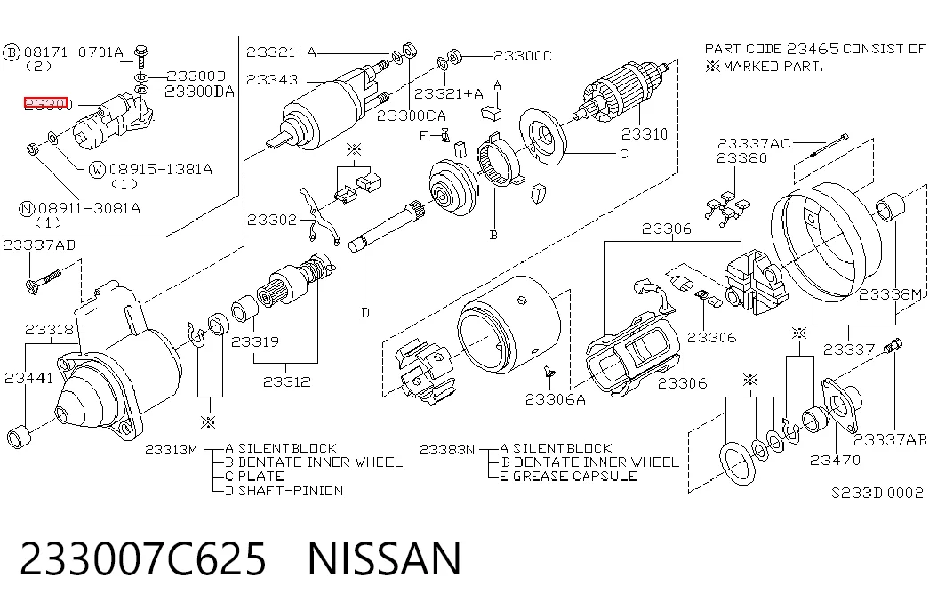Motor de arranco Nissan Patrol  Y60