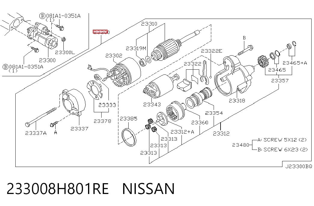 233008H801RE Nissan/Infiniti