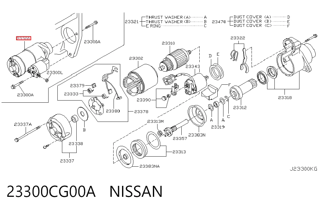 23300CG00A Nissan/Infiniti
