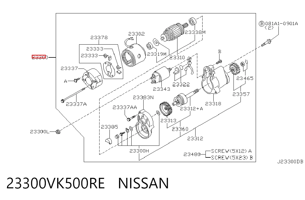 23300VK500RE Nissan/Infiniti