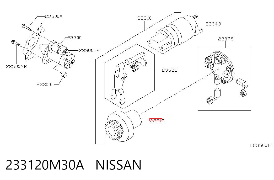 233120M30A Nissan/Infiniti
