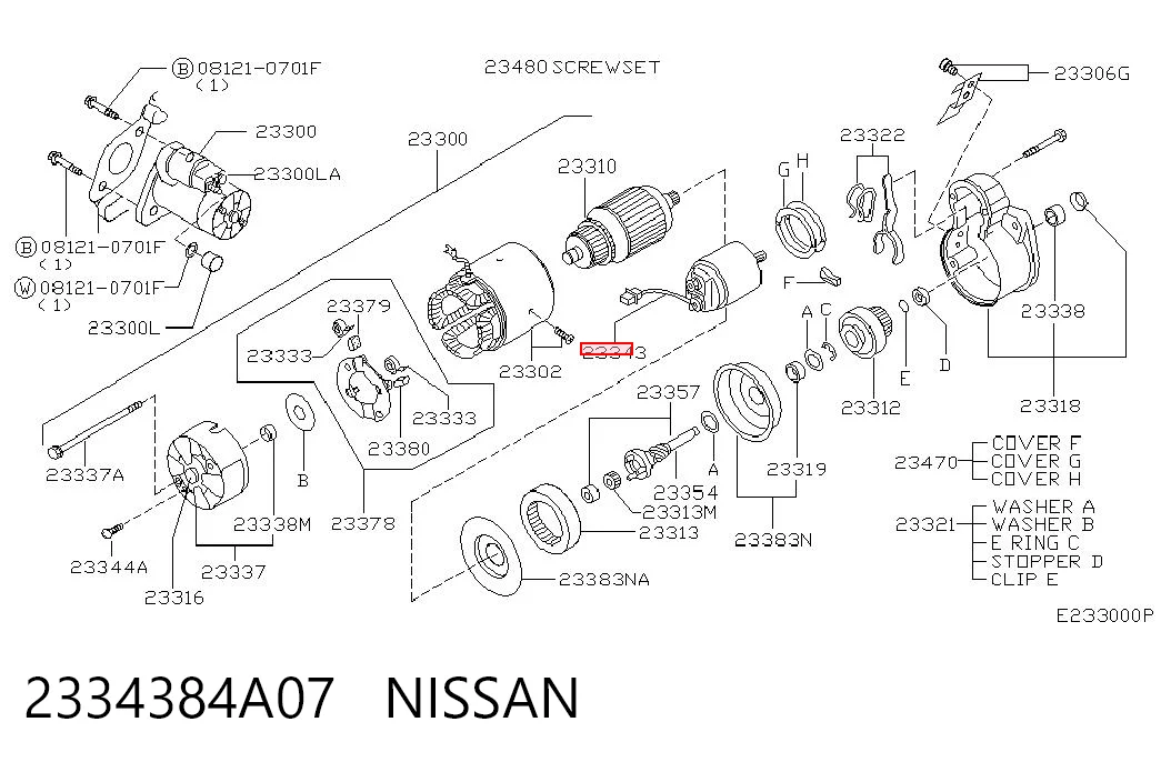 Relê retrator do motor de arranco Nissan Sunny III N14 ao melhor preço