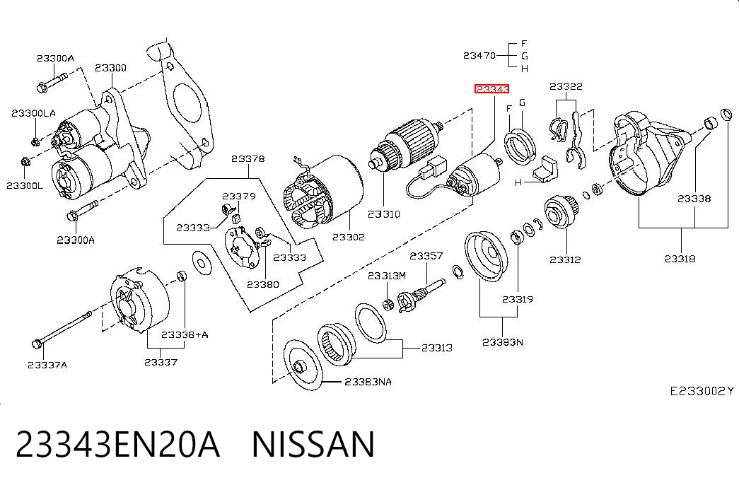 Relê retrator do motor de arranco Nissan Qashqai I J10 ao melhor preço