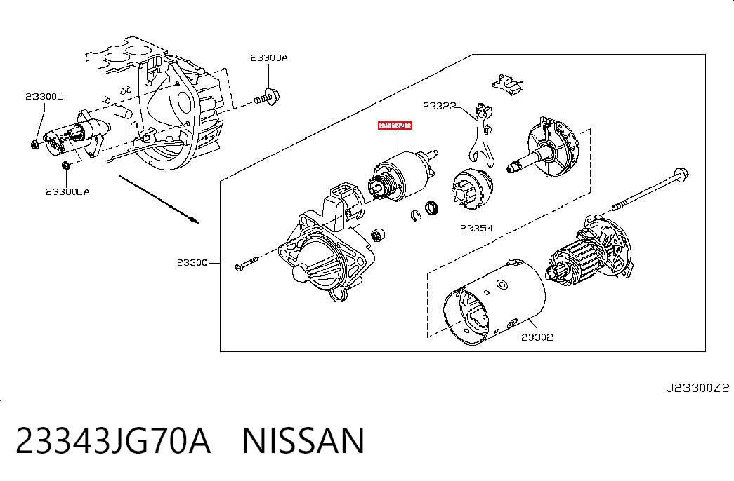 23343JG70A Nissan/Infiniti