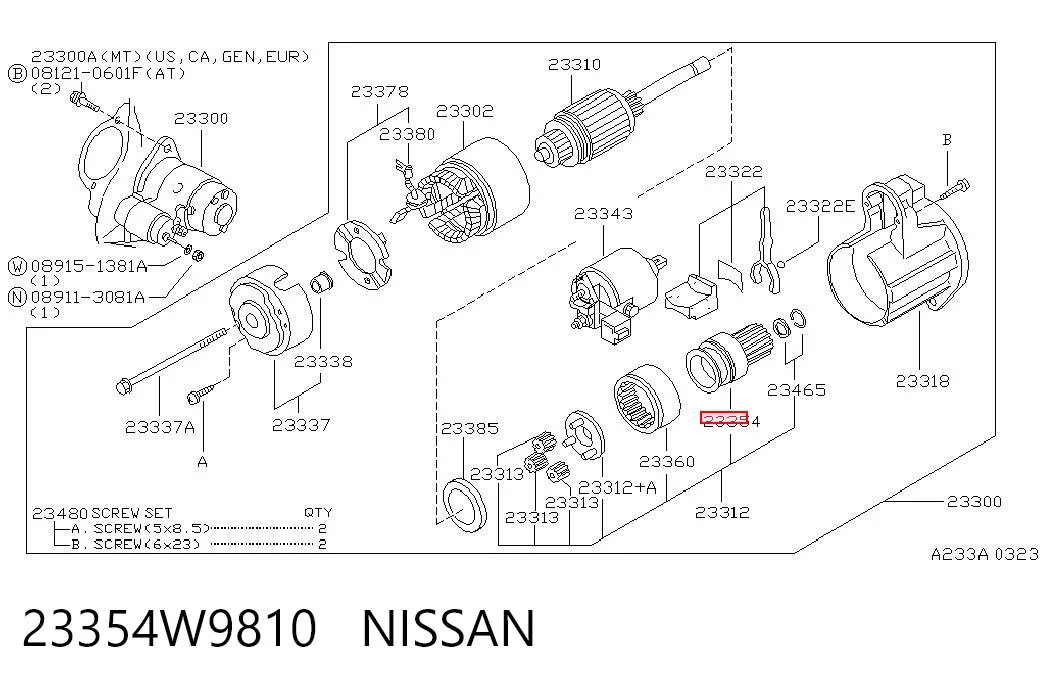Roda-livre do motor de arranco Nissan Pathfinder  R50 ao melhor preço