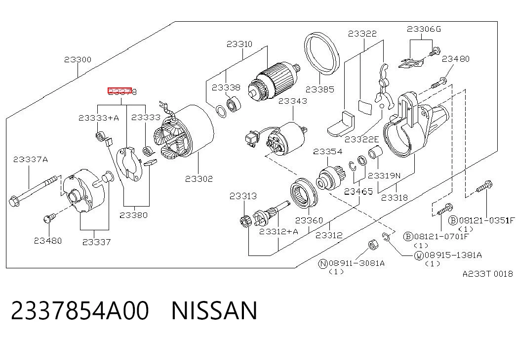 2337854A00 Nissan/Infiniti