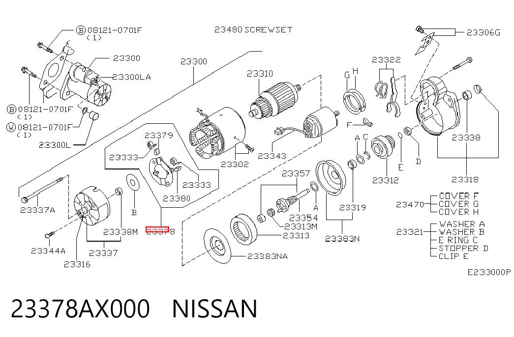 23378AX000 Nissan/Infiniti