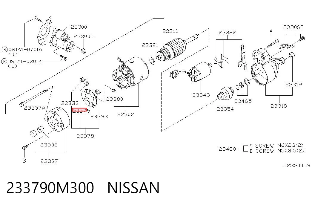 Escova do motor de arranco Nissan X-Trail  T30 ao melhor preço