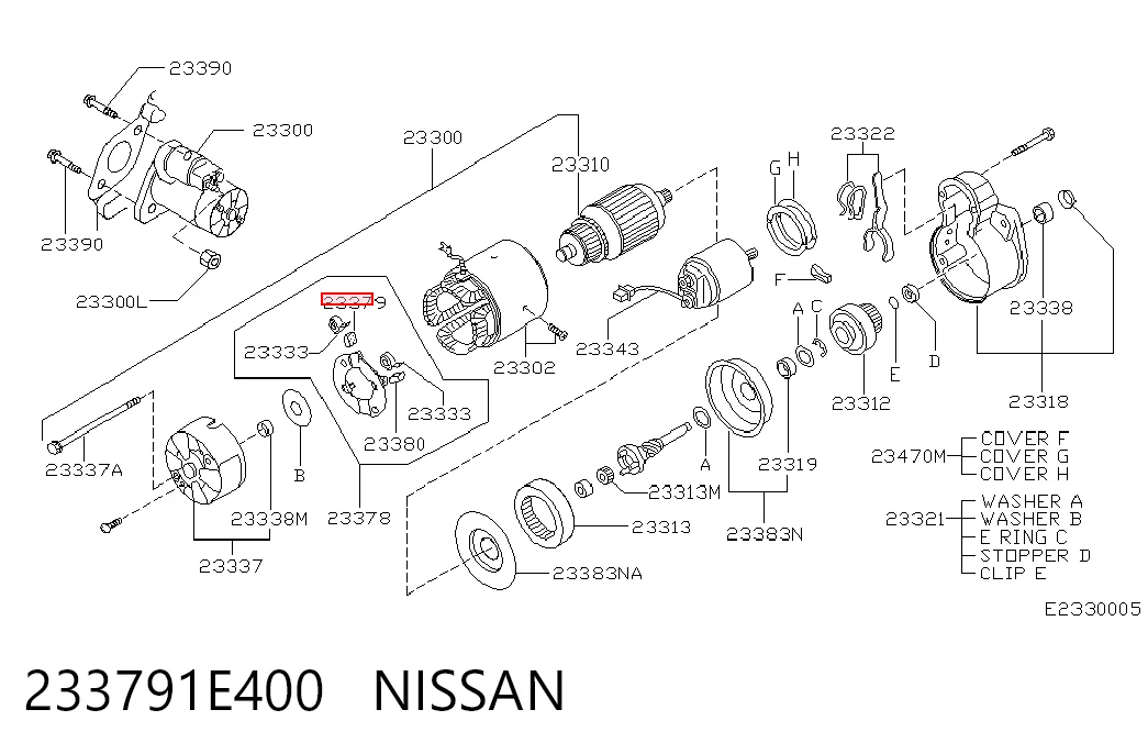  Escova do motor de arranco Fiat 500 hatchback (312) (2007 - 2026) 