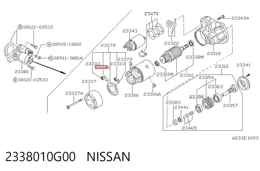  Escova do motor de arranco Nissan Terrano I SUV (WD21) (1986 - 1995) I