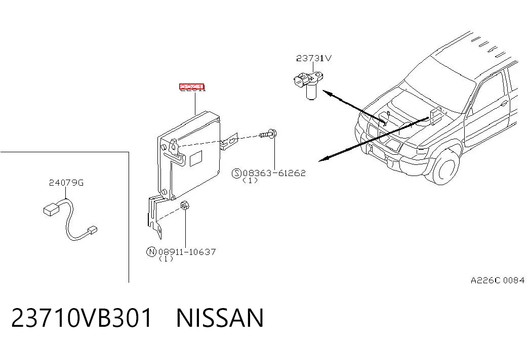 23710VB301 Nissan/Infiniti
