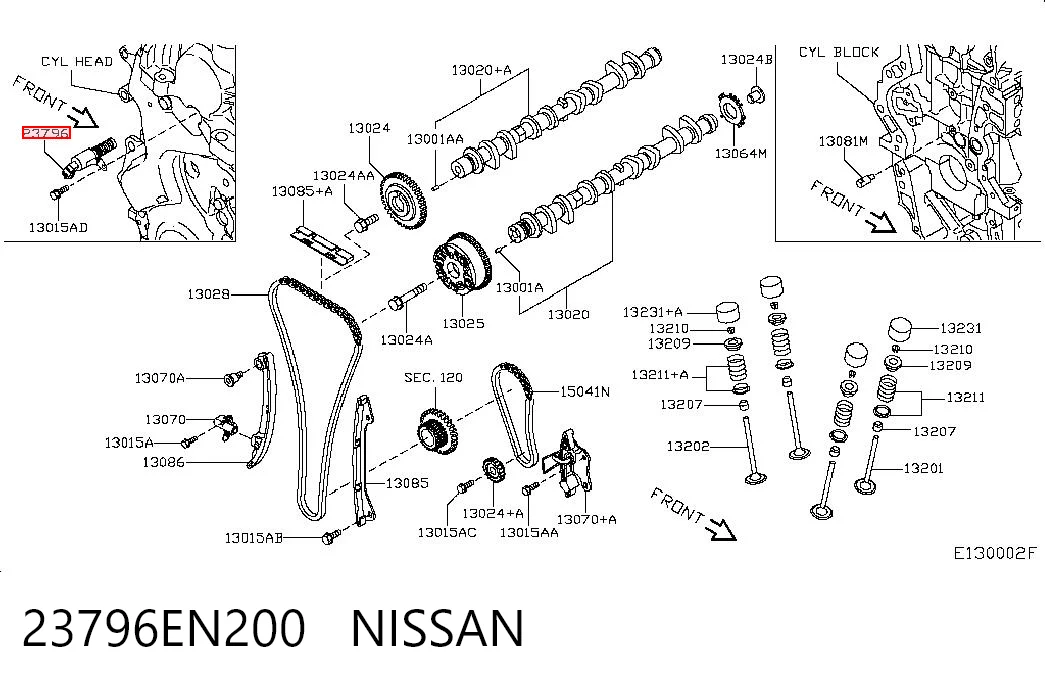Válvula eletromagnética de posição (de fases) da árvore distribuidora Nissan Tiida C11X ao melhor preço