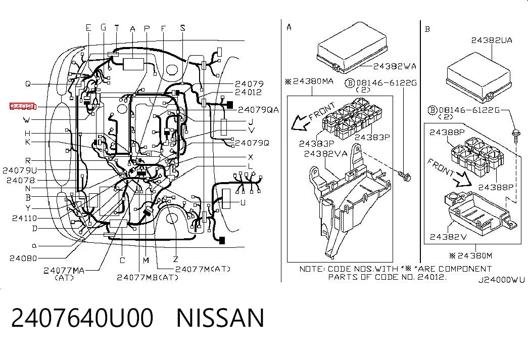 2407640U00 Nissan/Infiniti 