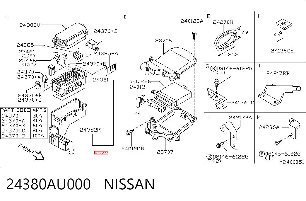 24380AU000 Nissan/Infiniti