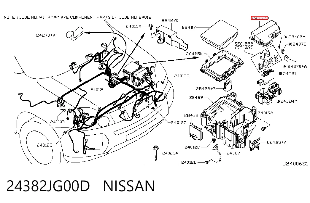 24382JG00D Nissan/Infiniti