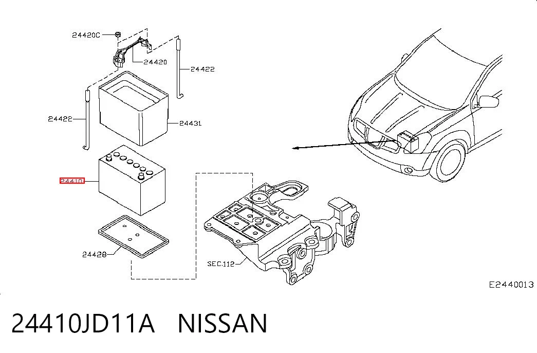 24410JD11A Nissan/Infiniti