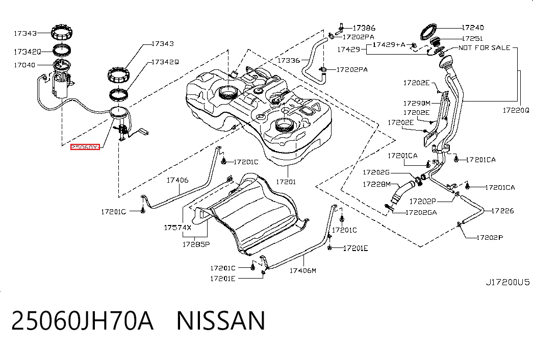 Compre Sensor do nível de combustível no tanque Nissan X-Trail 