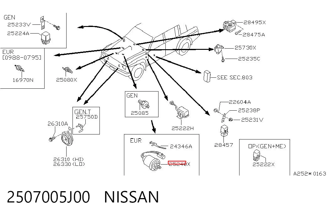 2507005J00 Nissan/Infiniti