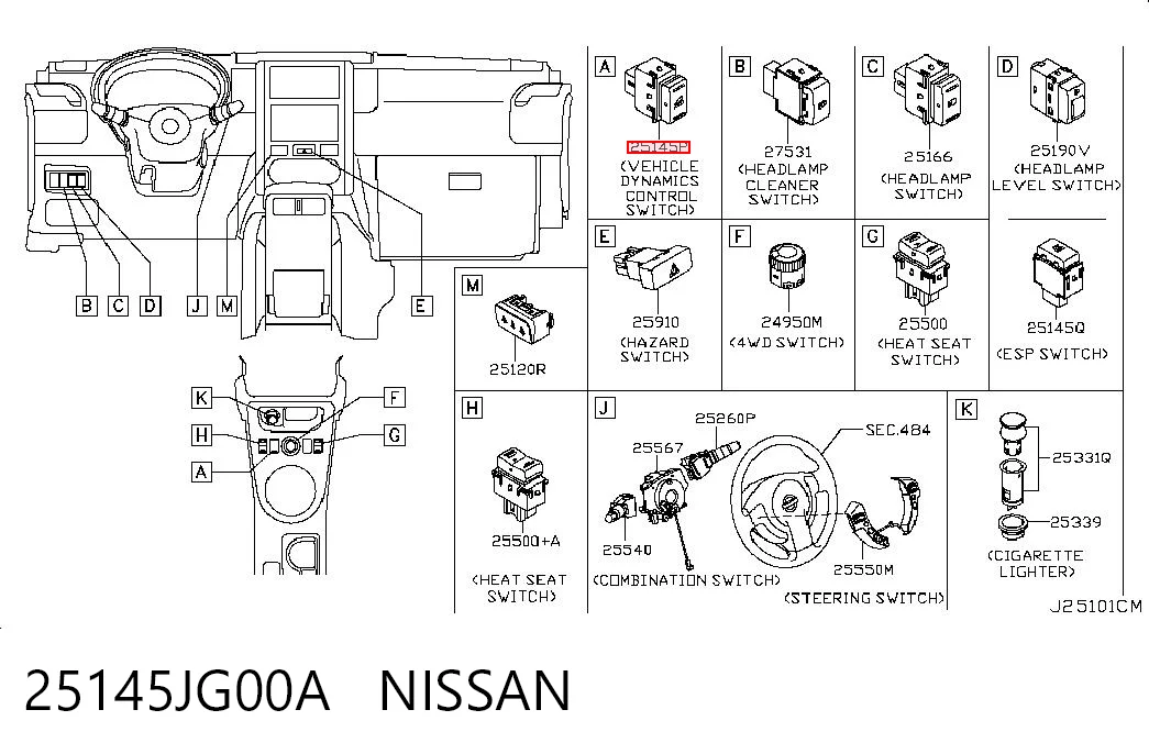 25145JG00A Nissan/Infiniti