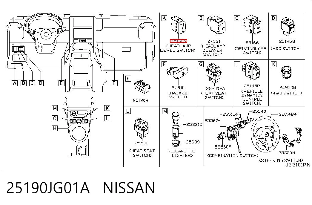 25190JG01A Nissan/Infiniti