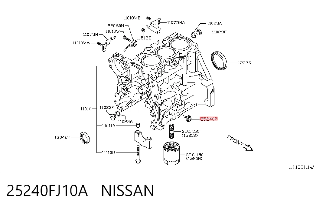 25240FJ10A Nissan/Infiniti