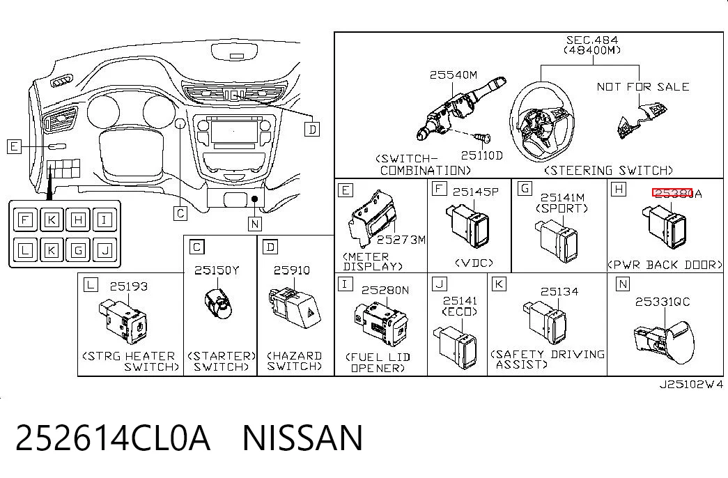252614CL0A Nissan/Infiniti