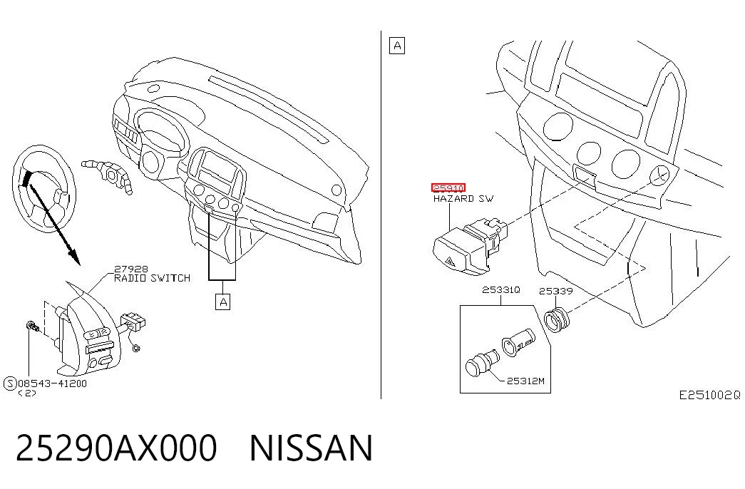 25290AX000 Nissan/Infiniti