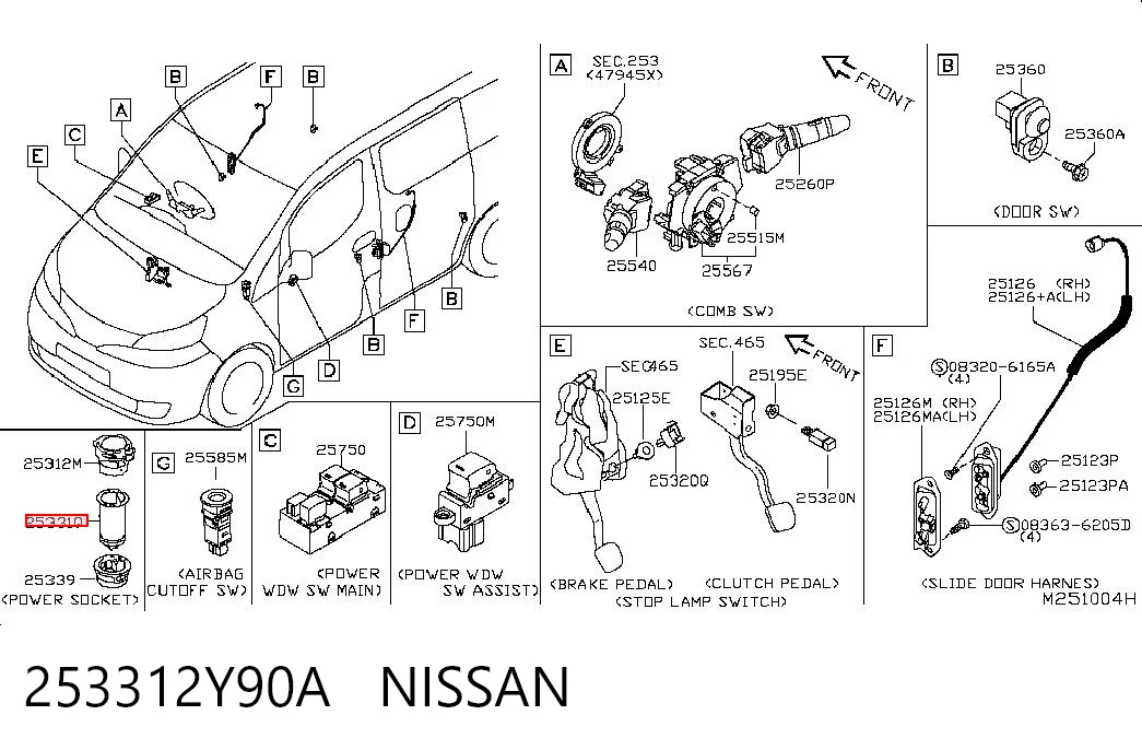 253312Y90A Nissan/Infiniti