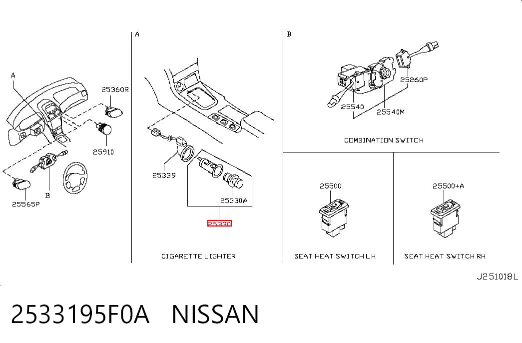 2533195F0A Nissan/Infiniti