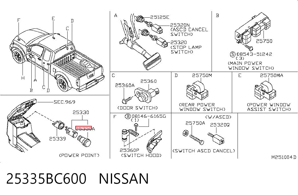25335BC600 Nissan/Infiniti