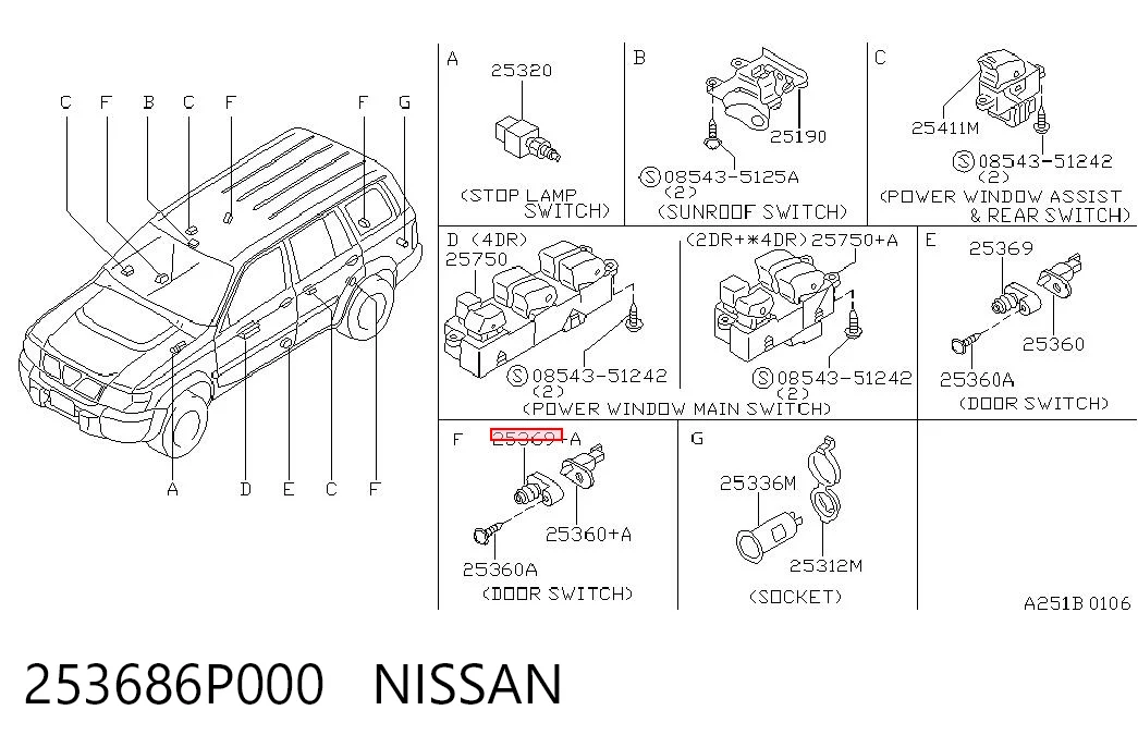 253686P000 Nissan/Infiniti 