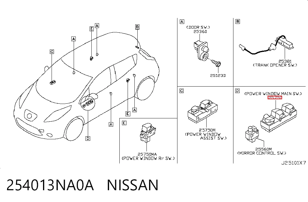 254013NA0A Nissan/Infiniti