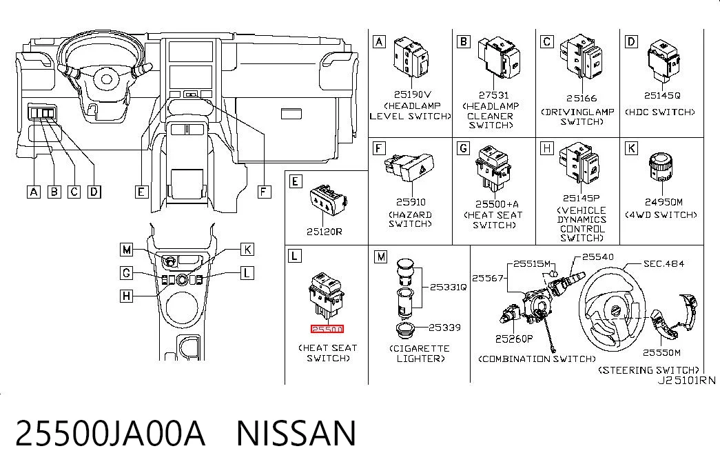 25500JA00A Nissan/Infiniti