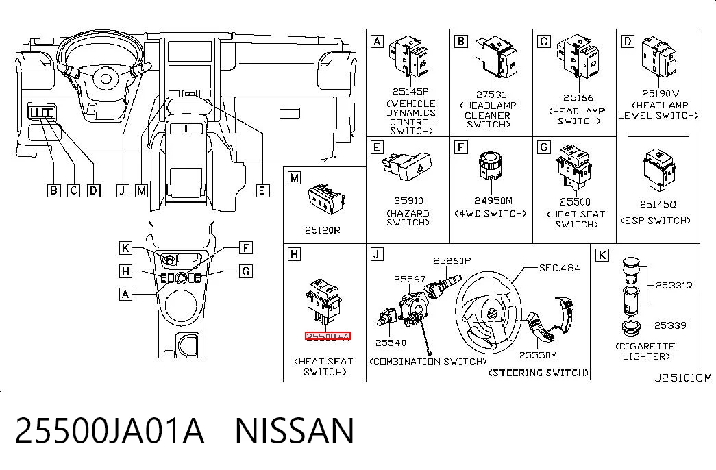 25500JA01A Nissan/Infiniti