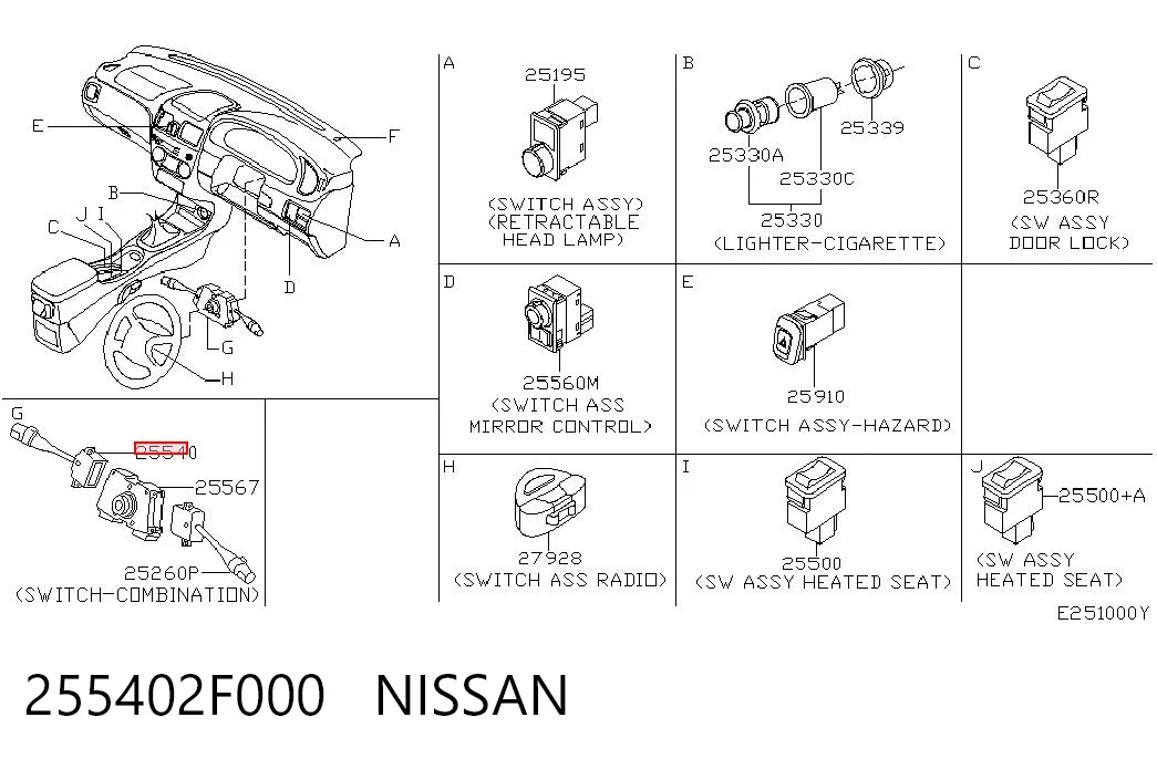 255402F000 Nissan/Infiniti
