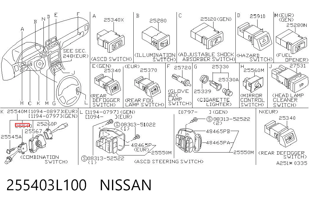 255403L100 Nissan/Infiniti