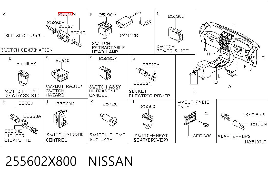 255602X800 Nissan/Infiniti