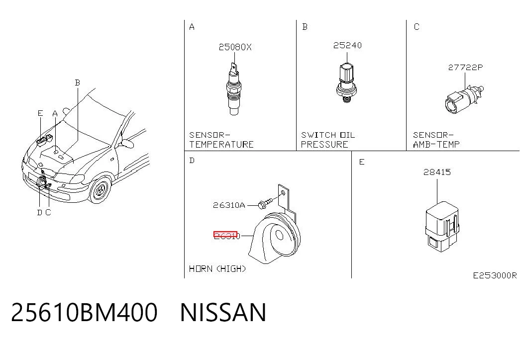 Compre Sinal sonoro (cláxon) Renault Clio 2