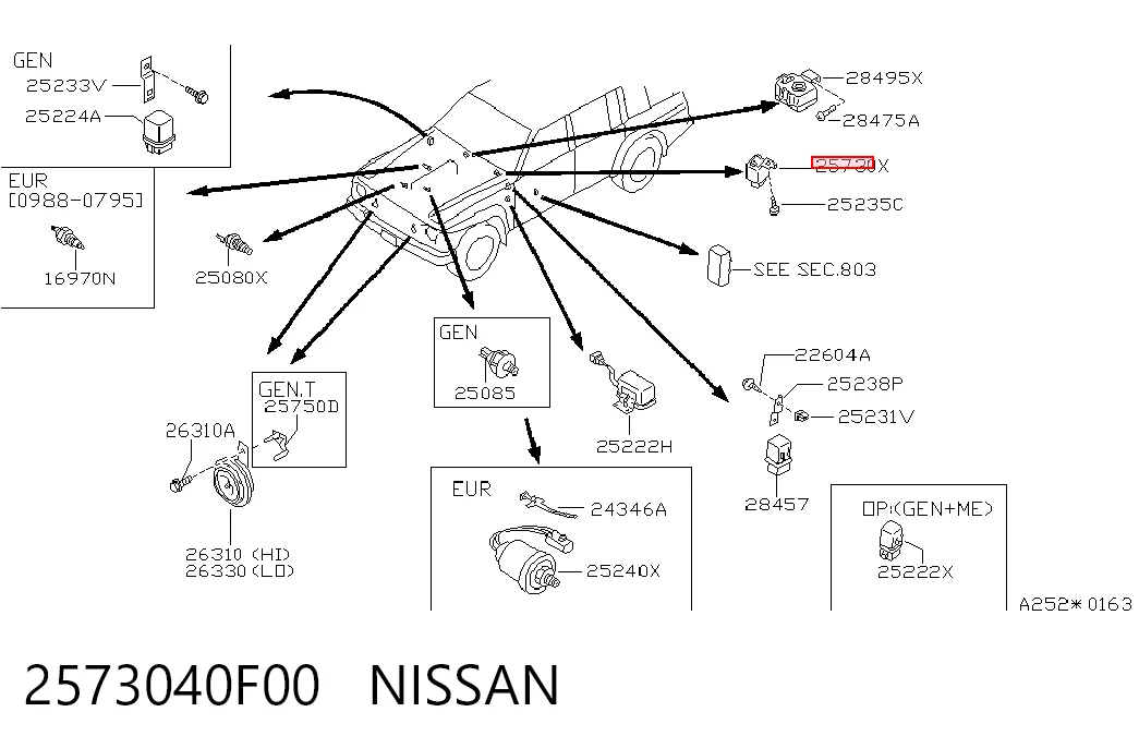 Relê de pisca-pisca para Nissan Sunny II N13