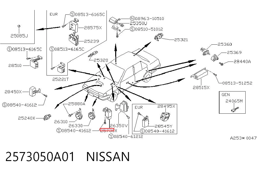 Relê de pisca-pisca Nissan Sunny II N13 ao melhor preço
