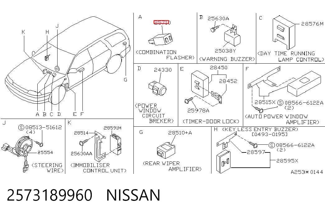 Relê de pisca-pisca Nissan Sunny preço, a partir de 42,00 USD