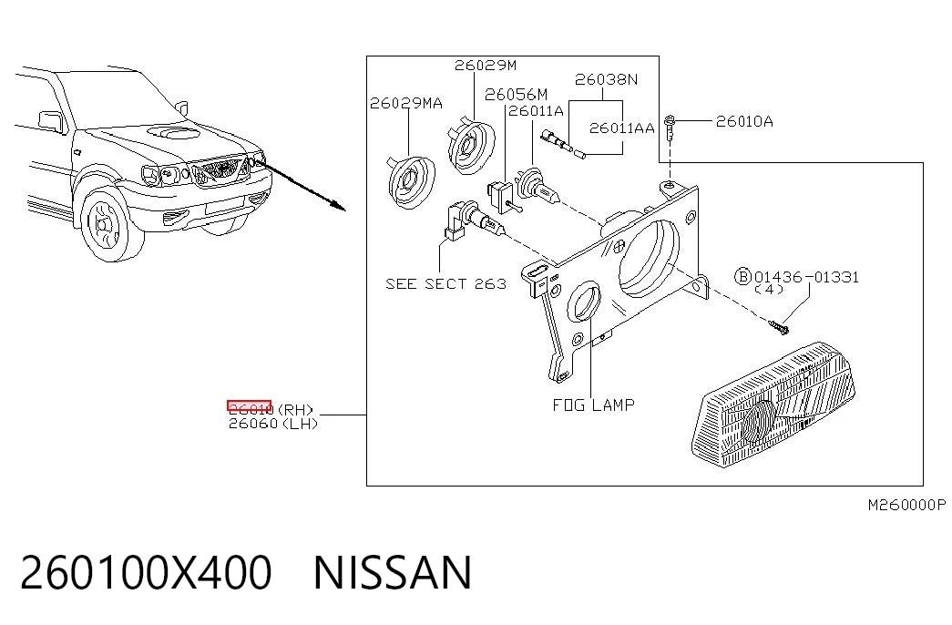 260100X400 Nissan/Infiniti