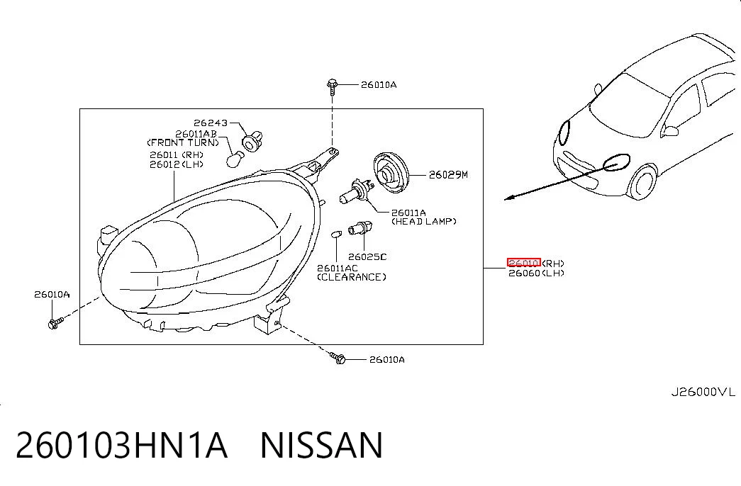 260103HN1A Nissan/Infiniti