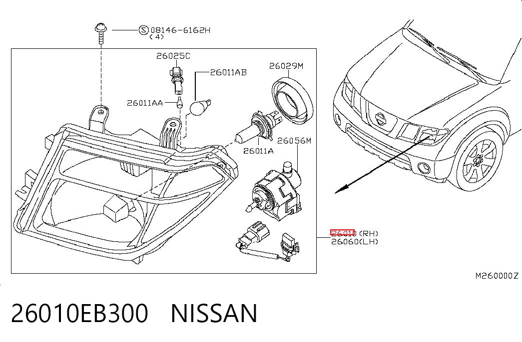 26010EB300 Nissan/Infiniti