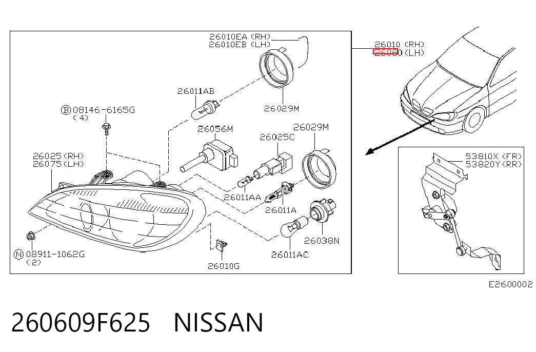 Compre Luz esquerda Nissan Primera 